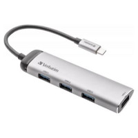 Verbatim USB dokstacija Verbatim HUB 4-PORT USB-C Multiport