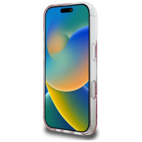 Guess HC Resin Bottom Glitter MagSafe Case for iPhone 16 Pro Max - Pink