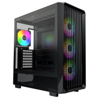 Montech Case|MONTECH|X5|MidiTower|Case product features Transparent panel|Not included|Colour Black|X5(B)