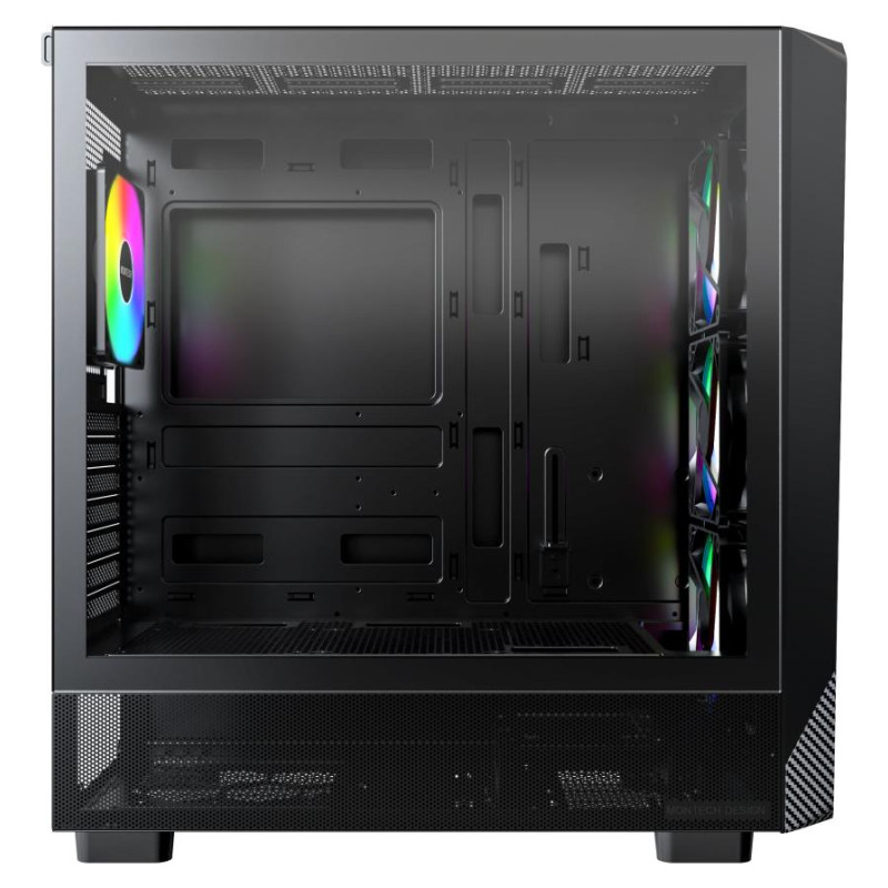 Montech Case|MONTECH|X5|MidiTower|Case product features Transparent panel|Not included|Colour Black|X5(B)