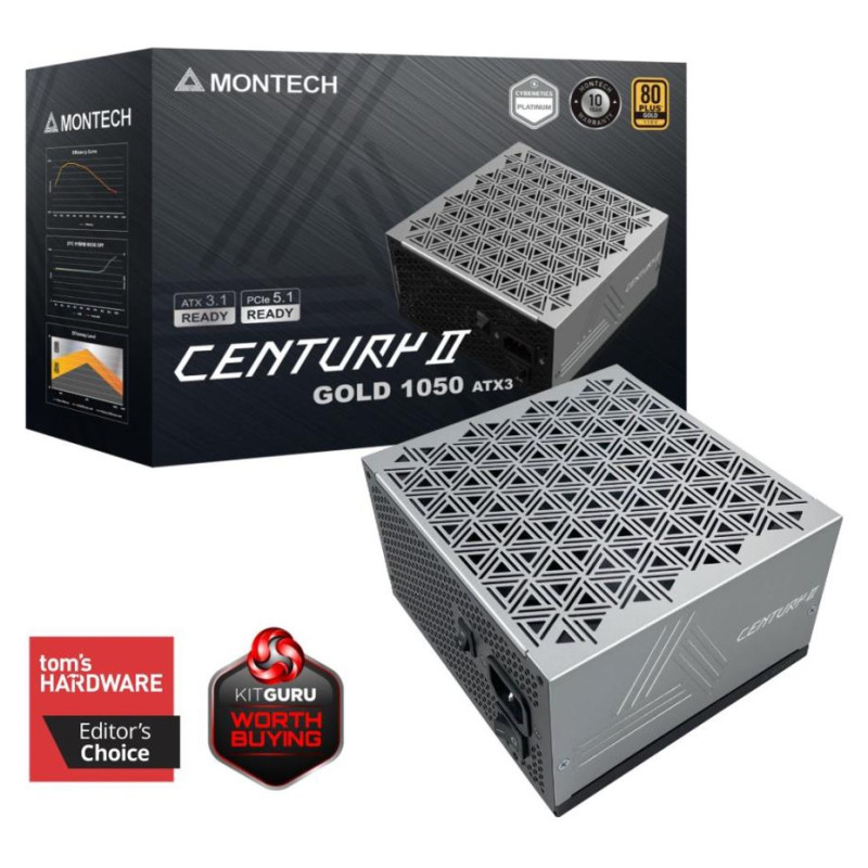 Montech Power Supply|MONTECH|CENTURY II|ATX|1050 W|CENTURYII1050