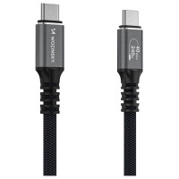 Wozinsky WPS-UY415S USB-C Thunderbolt 4 Cable 240W 1.5m 4K - Black