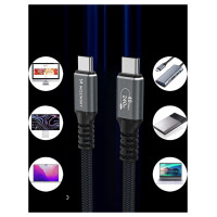 Wozinsky WPS-UY415S USB-C Thunderbolt 4 Cable 240W 1.5m 4K - Black