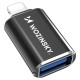 Wozinsky WALA-01 Lightning to USB-A OTG Adapter - Black