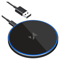 Wozinsky WLI-01Y 15W Qi Inductive Charger with USB-C Cable - Black