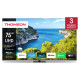 Thomson TV Set|THOMSON|75"|4K/Smart|3840x2160|Wireless LAN|Bluetooth|Google TV|Black|75UG5C14