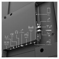 Thomson TV Set|THOMSON|75"|4K/Smart|3840x2160|Wireless LAN|Bluetooth|Google TV|Black|75UG5C14