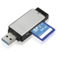 Hama 00123900 USB 3.0 Card Reader Aluminium