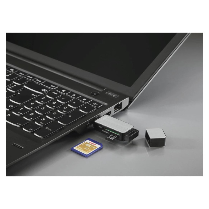 Hama 00123900 USB 3.0 Card Reader Aluminium