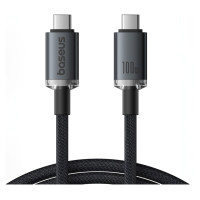 Baseus Crystal Shine CB000089 USB-C / USB-C USB3.2 cable 100W 20Gbps 1.5m - black