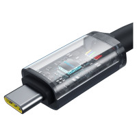 Baseus Crystal Shine CB000089 USB-C / USB-C USB3.2 cable 100W 20Gbps 1.5m - black