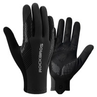 Rockbros cycling gloves spring/summer/autumn, full, size: M - black