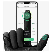 Rockbros cycling gloves spring/summer/autumn, full, size: M - black