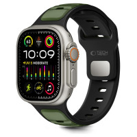 Tech-Protect IconBand Line Strap for Apple Watch 44 / 45 / 46 / 49 mm - Black and Green