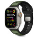 Tech-Protect IconBand Line Strap for Apple Watch 44 / 45 / 46 / 49 mm - Black and Green