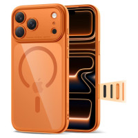 Tech-Protect Magpeak Magsafe CC Case for iPhone 17 Pro Max - Transparent Orange
