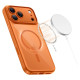 Tech-Protect Magpeak Magsafe CC Case for iPhone 17 Pro Max - Transparent Orange
