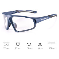 Rockbros SP216BL photochromic UV400 cycling glasses - blue