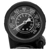 Rockbros 42610002001 floor bicycle pump with pressure gauge - black