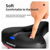 Rockbros AQ-6090B bicycle saddle - black and blue