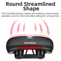 Rockbros AQ-6090B bicycle saddle - black and blue