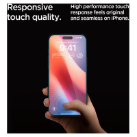 Spigen Glas.tR EZ Fit Privacy Tempered Glass for iPhone 16 Pro / 17 / 17 Pro - 2 pcs.
