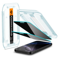 Spigen Glas.tR EZ Fit Privacy Tempered Glass for iPhone 16 Pro / 17 / 17 Pro - 2 pcs.
