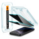 Spigen Glas.tR EZ Fit Privacy Tempered Glass for iPhone 16 Pro / 17 / 17 Pro - 2 pcs.
