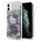 Hello Kitty IML Kitty On Bricks Graffiti case for iPhone 11 / Xr - white