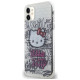 Hello Kitty IML Kitty On Bricks Graffiti case for iPhone 11 / Xr - white