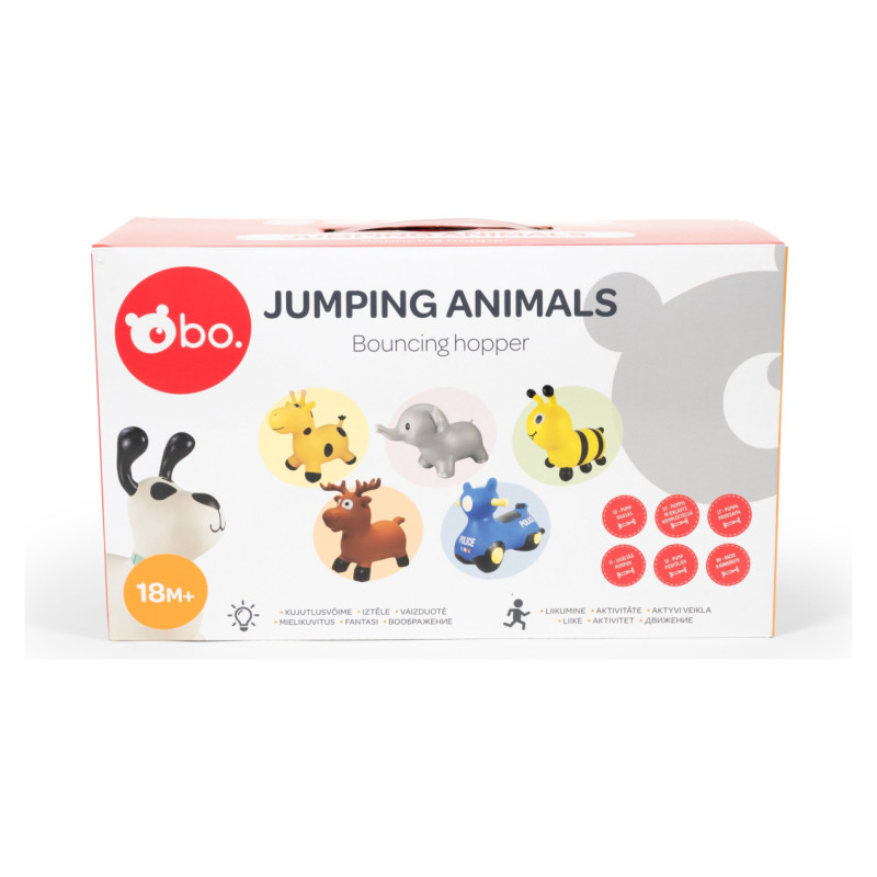 BO. Lēkājo&scaron;ais dzīvnieks - Balts suns