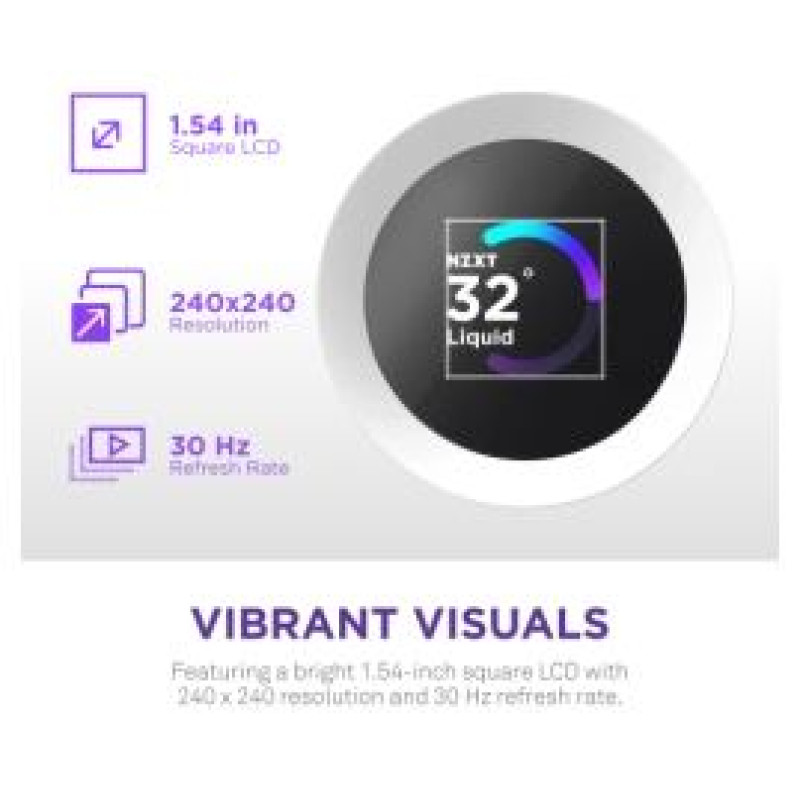 Nzxt. CPU Dzesētājs NZXT Kraken Plus 240 RGB LCD White