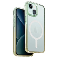 Uniq Combat Duo Magclick Charging case for iPhone 15 - green and yellow