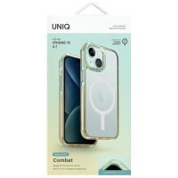 Uniq Combat Duo Magclick Charging case for iPhone 15 - green and yellow