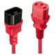 Lindy CABLE POWER IEC EXTENSION 1M/RED 30477 LINDY