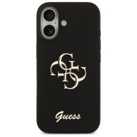 Guess Silicone Big 4G Script Case for iPhone 17 - Black