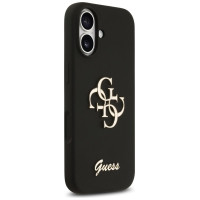 Guess Silicone Big 4G Script Case for iPhone 17 - Black