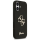 Guess Silicone Big 4G Script Case for iPhone 17 - Black