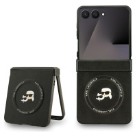 Karl Lagerfeld Karl&Choupette Pins MagSafe Case for Samsung Galaxy Z Flip 7 - Black
