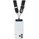 Karl Lagerfeld Universal Strap Tether Patch Karl Metal Logo Phone Lanyard - Black