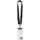 Karl Lagerfeld Universal Strap Tether Patch Karl Metal Logo Phone Lanyard - Black