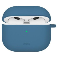 Uniq Nexo AirPods 4 + Ear Hooks Silicone case - blue
