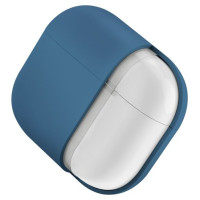 Uniq Nexo AirPods 4 + Ear Hooks Silicone case - blue