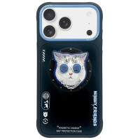 Nimmy Glasses Cool Cat MagSafe Case for iPhone 17 - Black and Blue
