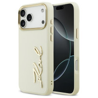 Karl Lagerfeld Karl Script Logo Case for iPhone 17 Pro Max - Beige