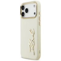 Karl Lagerfeld Karl Script Logo Case for iPhone 17 Pro Max - Beige