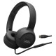 JBL Tune on-ear austiņas ar USB, melnas - JBLT520CBLK