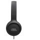 JBL Tune on-ear austiņas ar USB, melnas - JBLT520CBLK