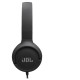 JBL Tune on-ear austiņas ar USB, melnas - JBLT520CBLK
