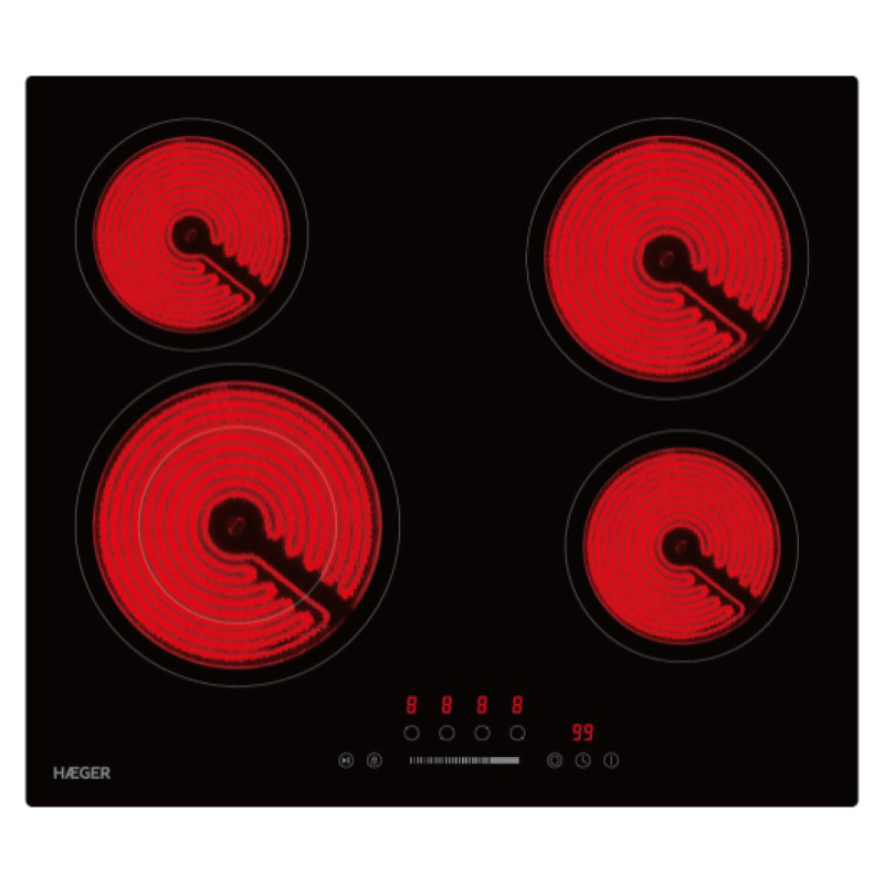 Haeger VH-004.001A Vitro Heat 6400 Stikla keramikas plīts virsma 6400W